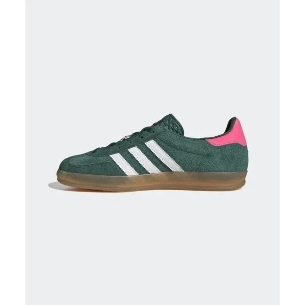 adidas Gazelle Indoor Women's Size 6 Collegiate Green Lucid Pink IG5929 NEW - Picture 2 of 7